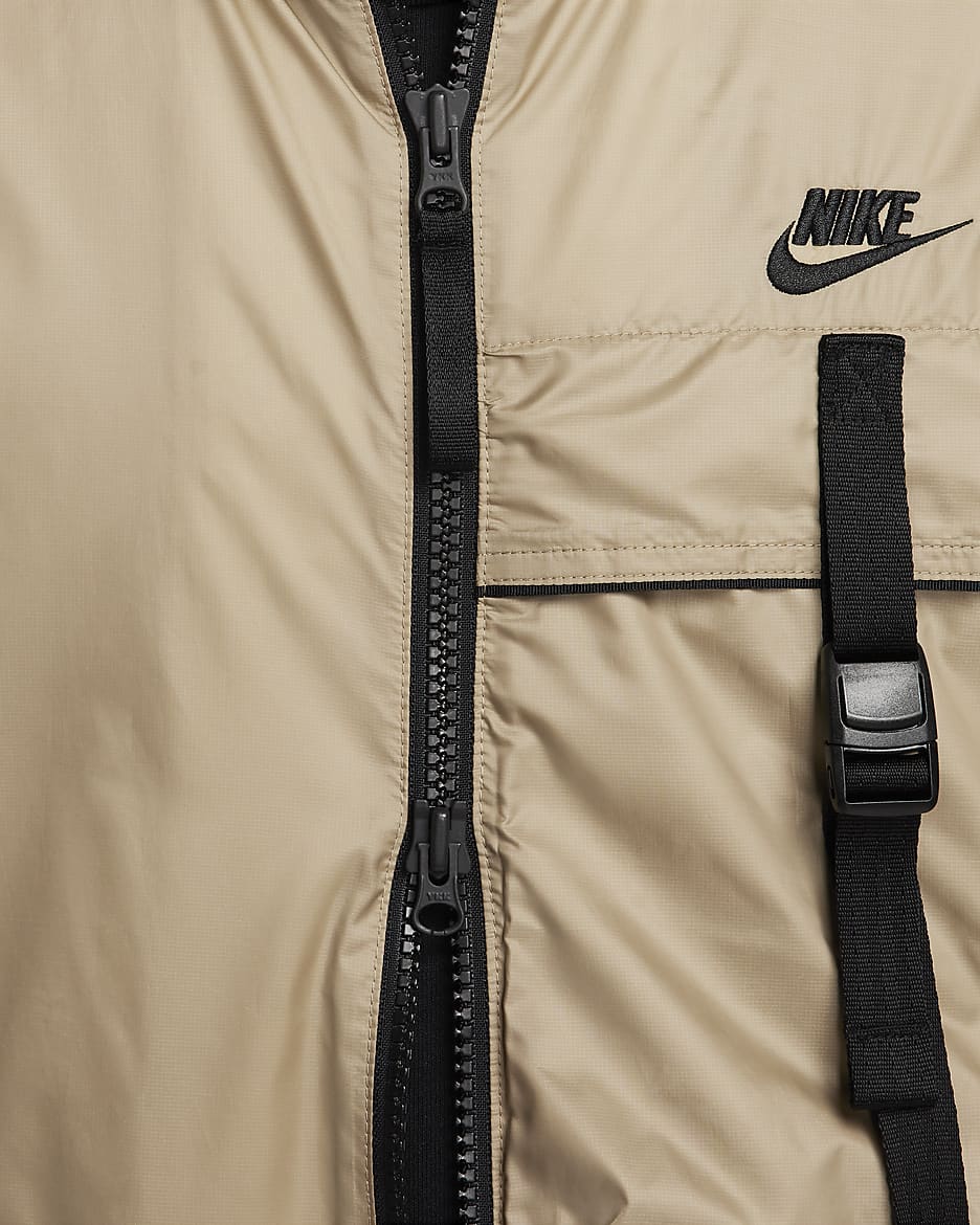 Nike Sportswear Tech Dokuma N24 Astarlı Toplanabilir Erkek Ceketi - Khaki/Siyah