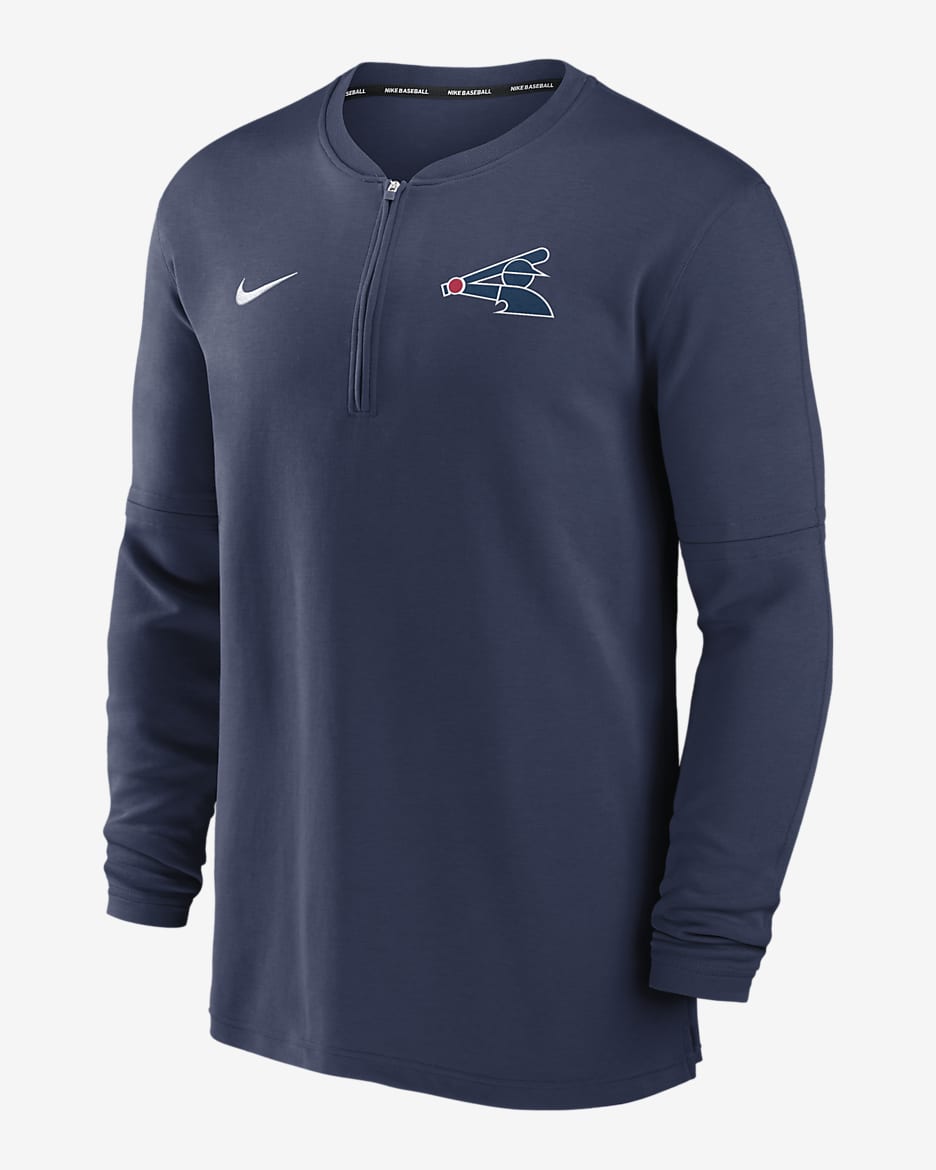 Chicago White Sox Authentic Collection Game Time Men's Nike Dri-FIT MLB 1/2-Zip Long-Sleeve Top - Navy