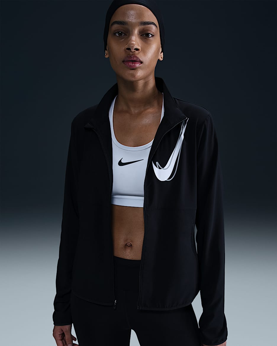 Nike Swoosh Women's Dri-FIT Running Jacket - Black