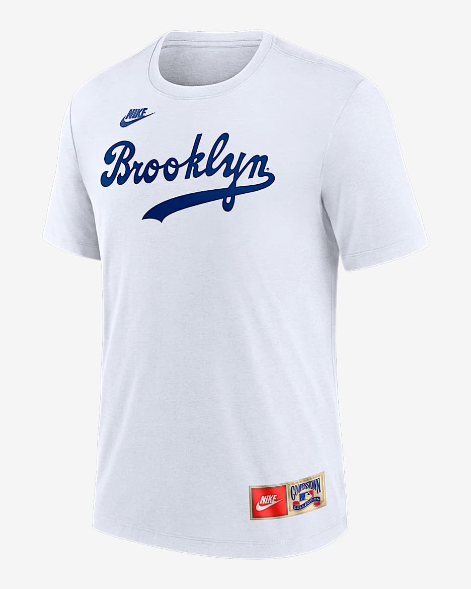 Playera Nike de la MLB para hombre Jackie Robinson Brooklyn Dodgers Cooperstown - Azul