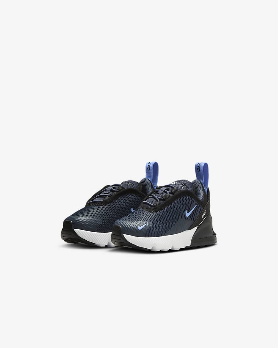 Nike Air Max 270 Baby and Toddler Shoe - Thunder Blue/Black/White/Royal Pulse