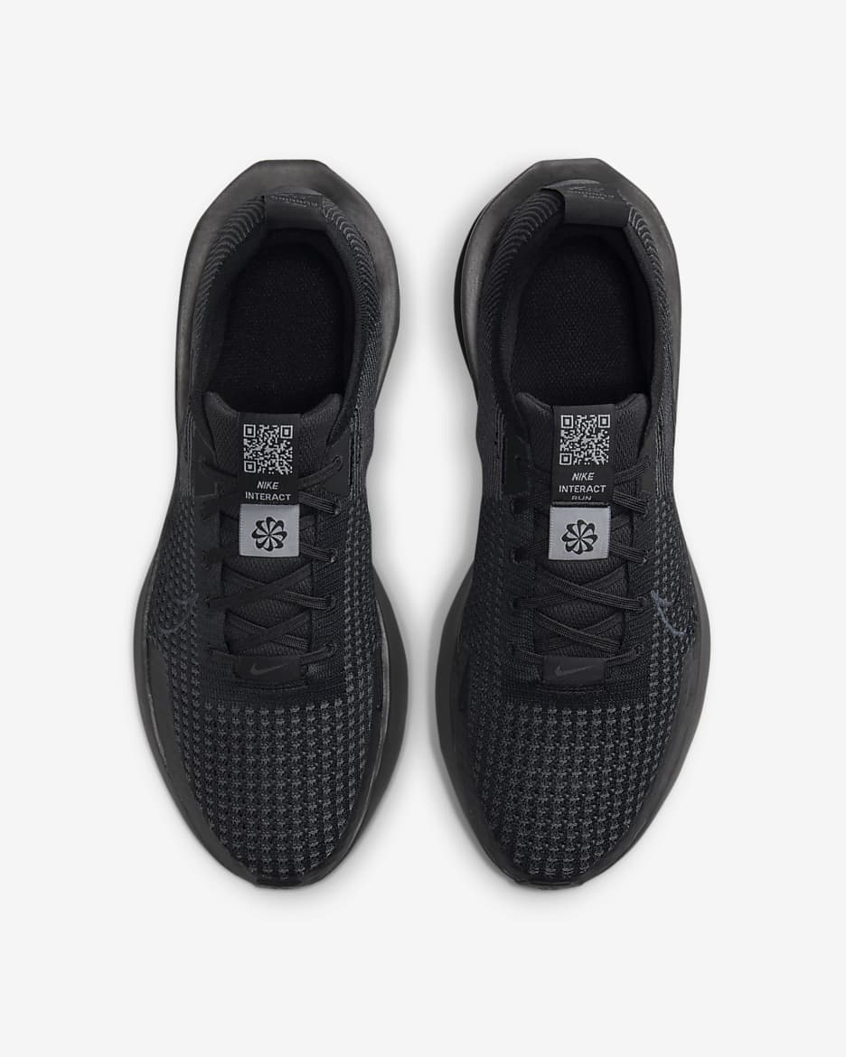 Tenis de correr en pavimento para hombre Nike Interact Run - Negro/Gris lobo/Antracita