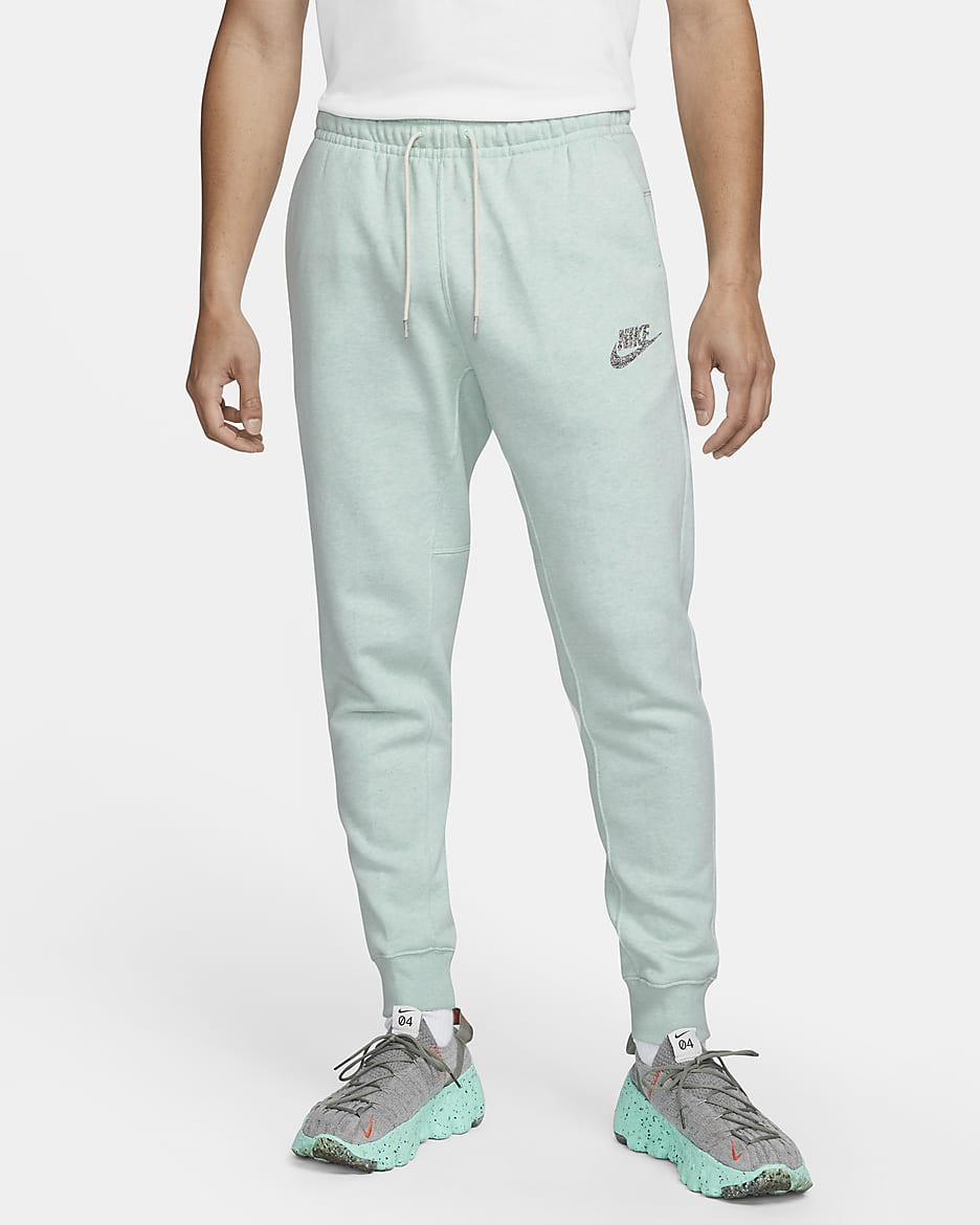 Pantalones deportivos de tejido Fleece para hombre Nike Sportswear - Espuma menta/Blanco