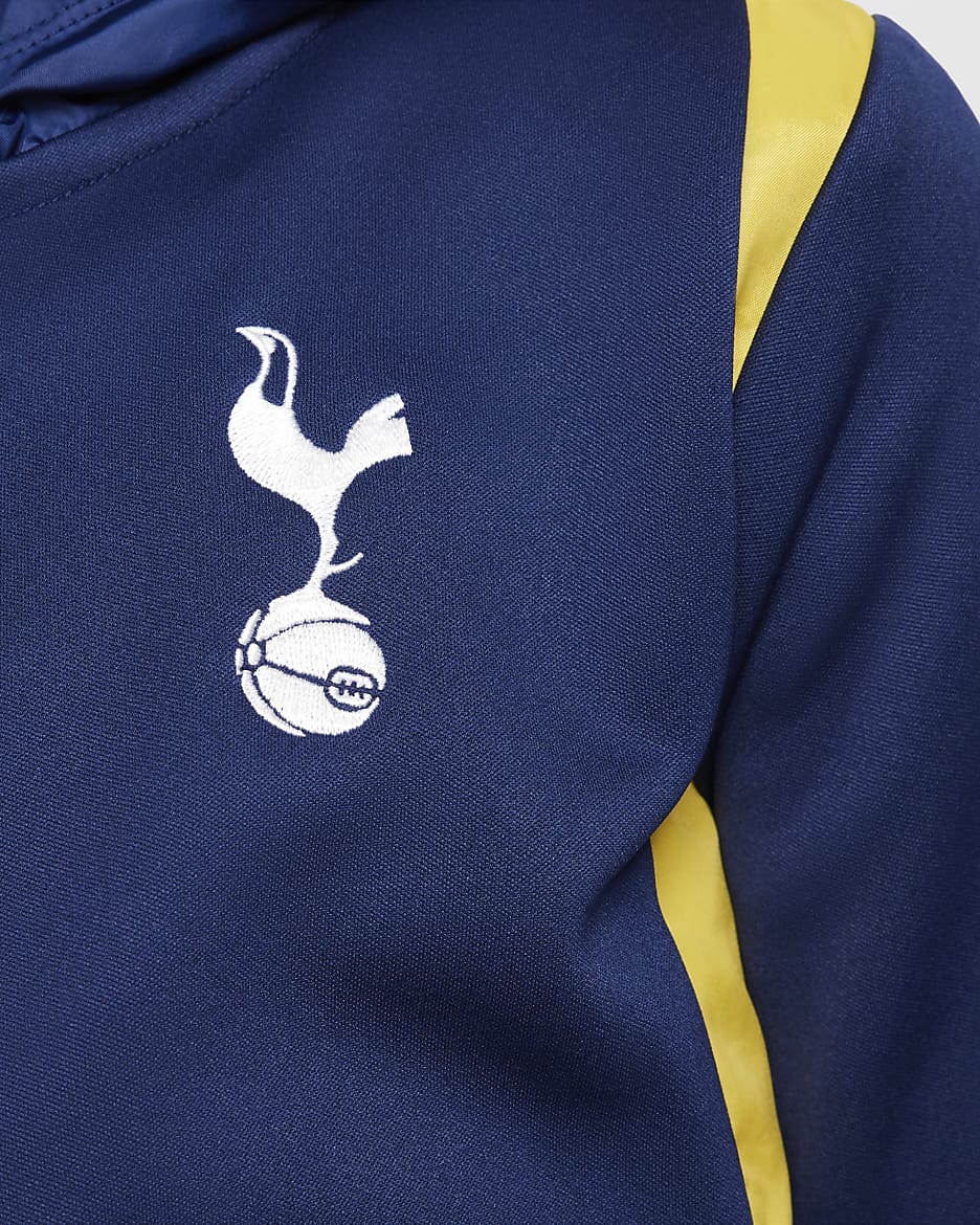 Tottenham Hotspur Nike Dokuma Genç Çocuk Futbol Eşofmanı - Binary Blue/Varsity Maize/Beyaz