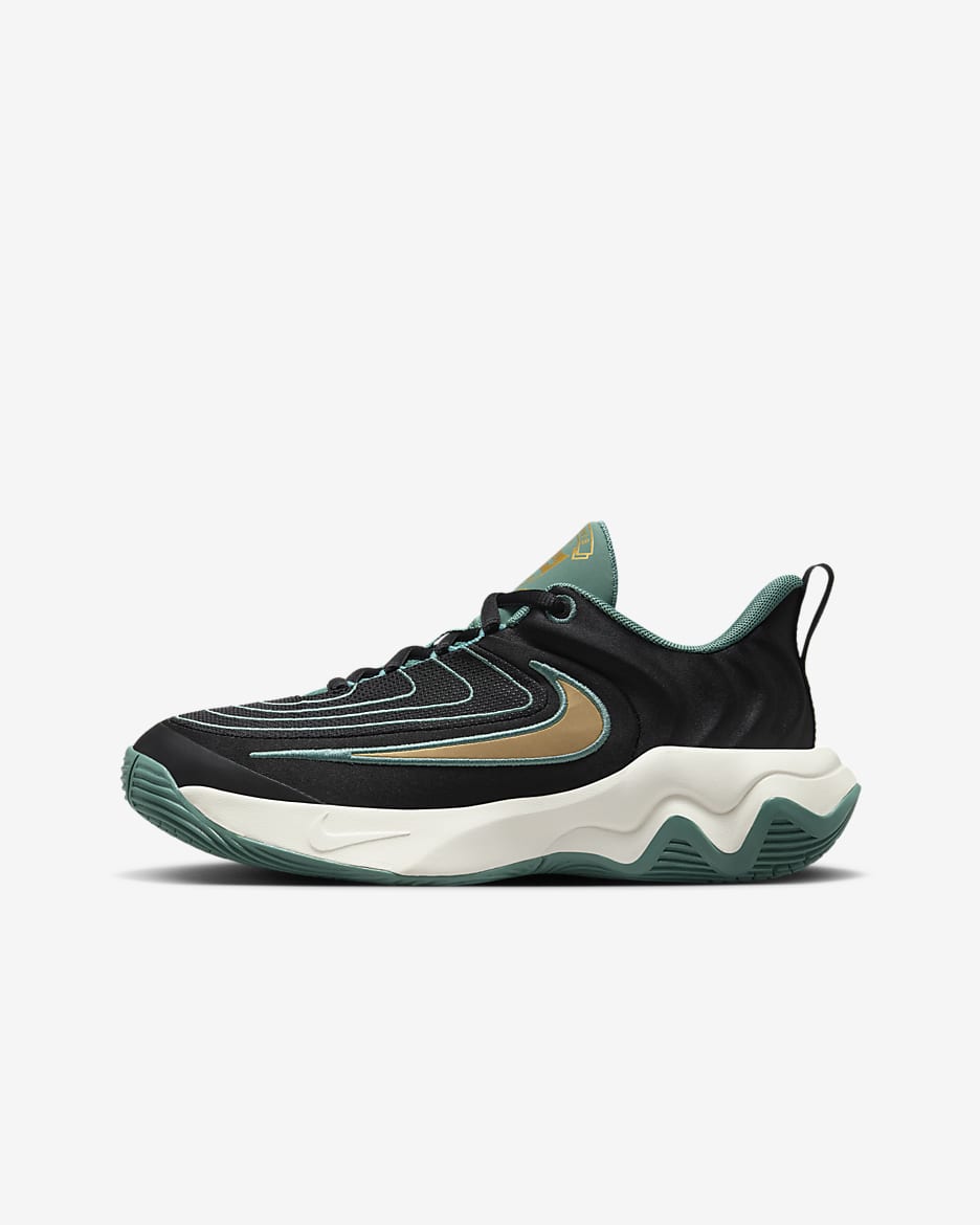 Giannis Immortality 4 Big Kids' Basketball Shoes - Black/Bicoastal/Pale Ivory/Metallic Gold