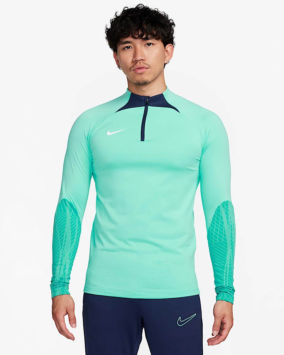 Nike Dri-FIT Strike Men's Soccer Drill Top - Hyper Turquoise/Washed Teal/Midnight Navy/White
