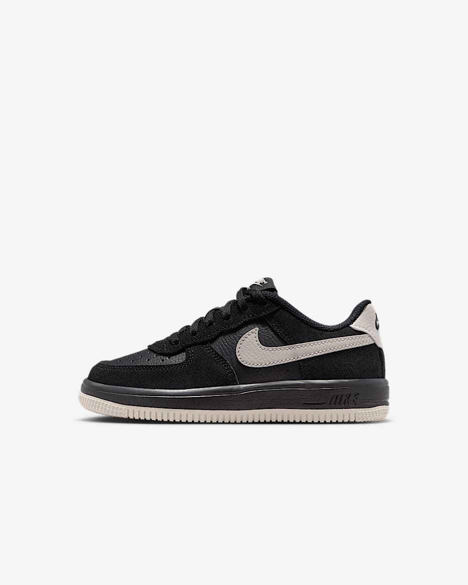 Nike Force 1 Low LV8 2 Younger Kids' Shoes - Black/Light Bone