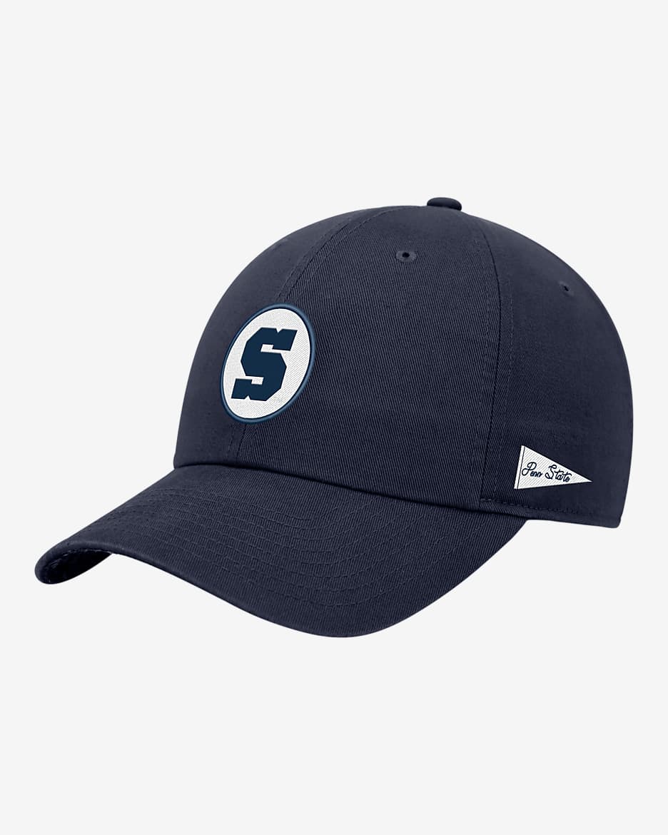 Penn State Logo Nike College Adjustable Cap - Navy