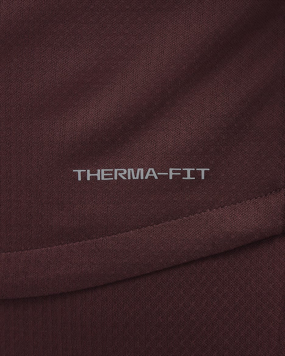 Nike Sphere Miler Men's Therma-FIT Water-Repellent Running Jacket - Burgundy Crush/Burgundy Crush