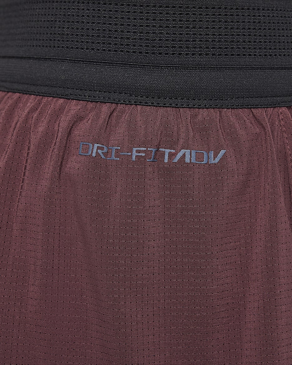 Nike Dri-FIT ADV shorts voor meisjes - Burgundy Crush/Burgundy Crush/Zwart