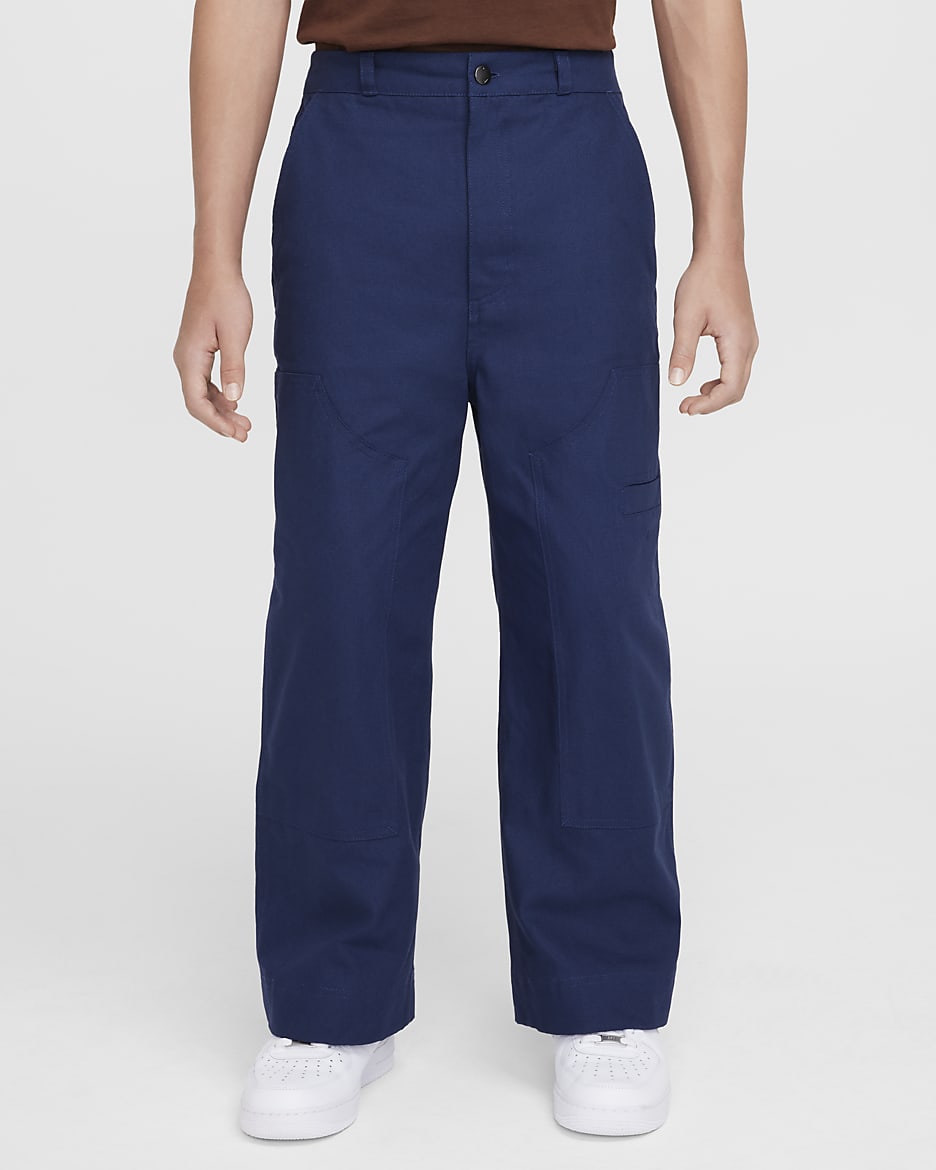 Pants de carpintero para niños talla grande Nike Sportswear Metro Ground - Azul marino medianoche/Obsidiana