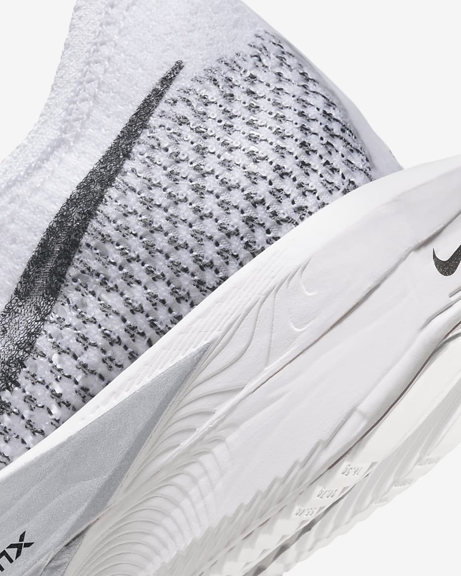 Nike Vaporfly 3 Women's Road Racing Shoes - White/Particle Grey/Metallic Silver/Dark Smoke Grey