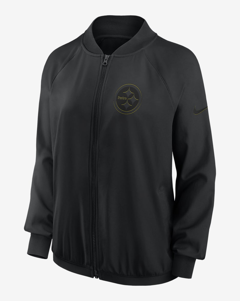 Pittsburgh Steelers Women's Nike Dri-FIT NFL Full-Zip Jacket - Black