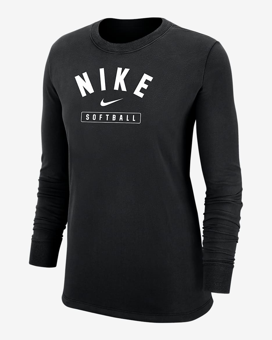 Nike Softball Women's Long-Sleeve T-Shirt - Black