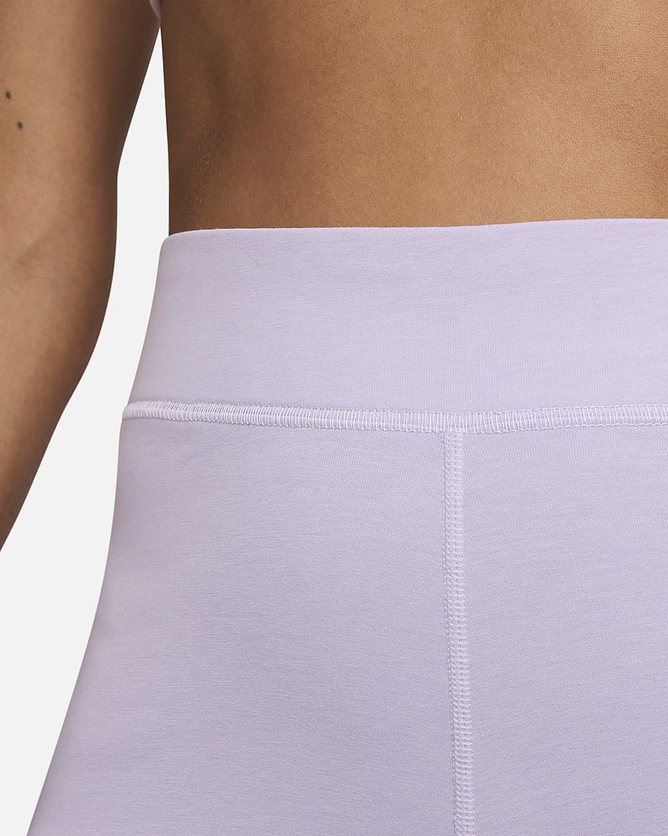 Leggings de cintura alta con gráficos para mujer Nike Sportswear Classics - Bruma violeta/Blanco