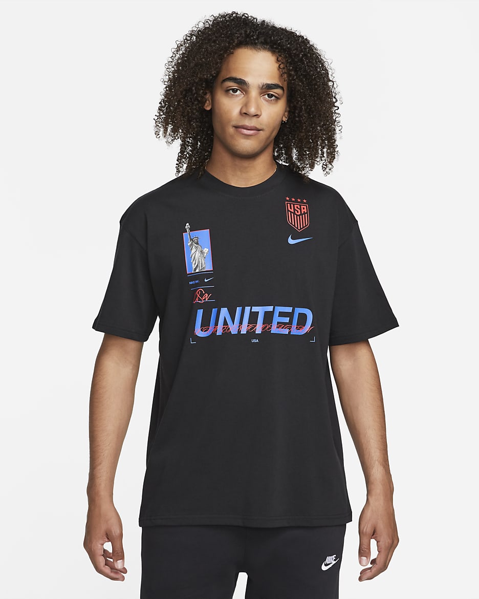 U.S. Men's Nike Max90 Soccer T-Shirt - Black