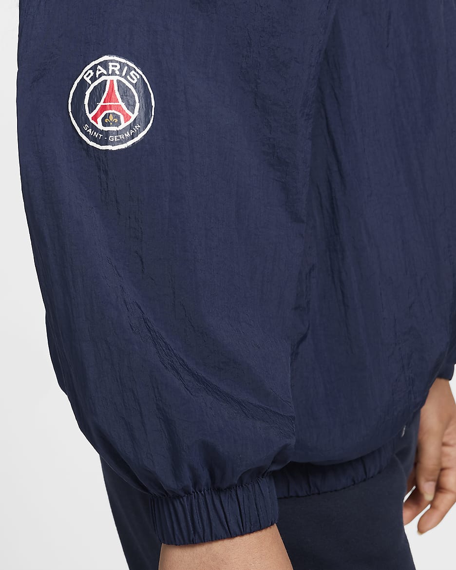 Paris Saint-Germain Essential Women's Nike Soccer Woven Jacket - Midnight Navy/University Red