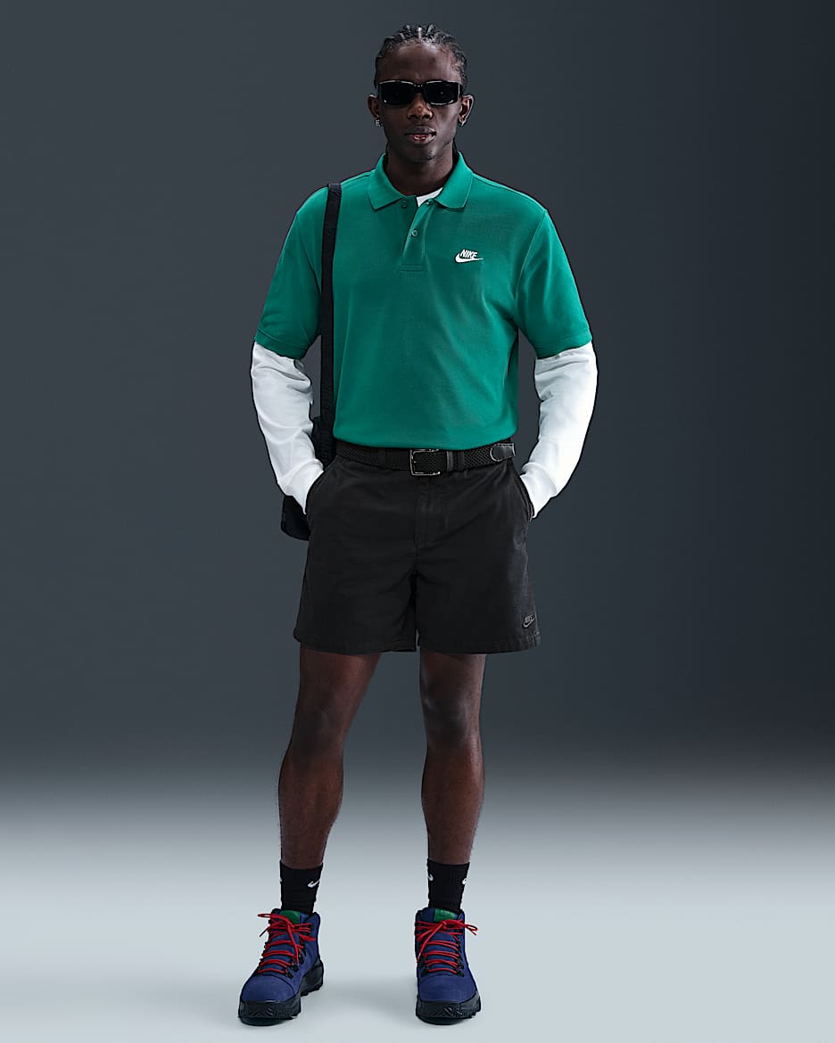 Shorts chinos con efecto lavado para hombre Nike Club - Negro/Negro