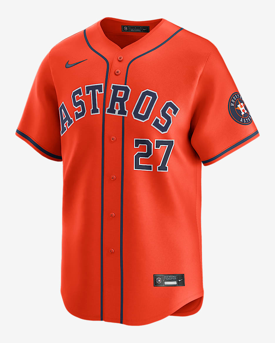 Jose Altuve Houston Astros Men's Nike Dri-FIT ADV MLB Limited Jersey - Orange