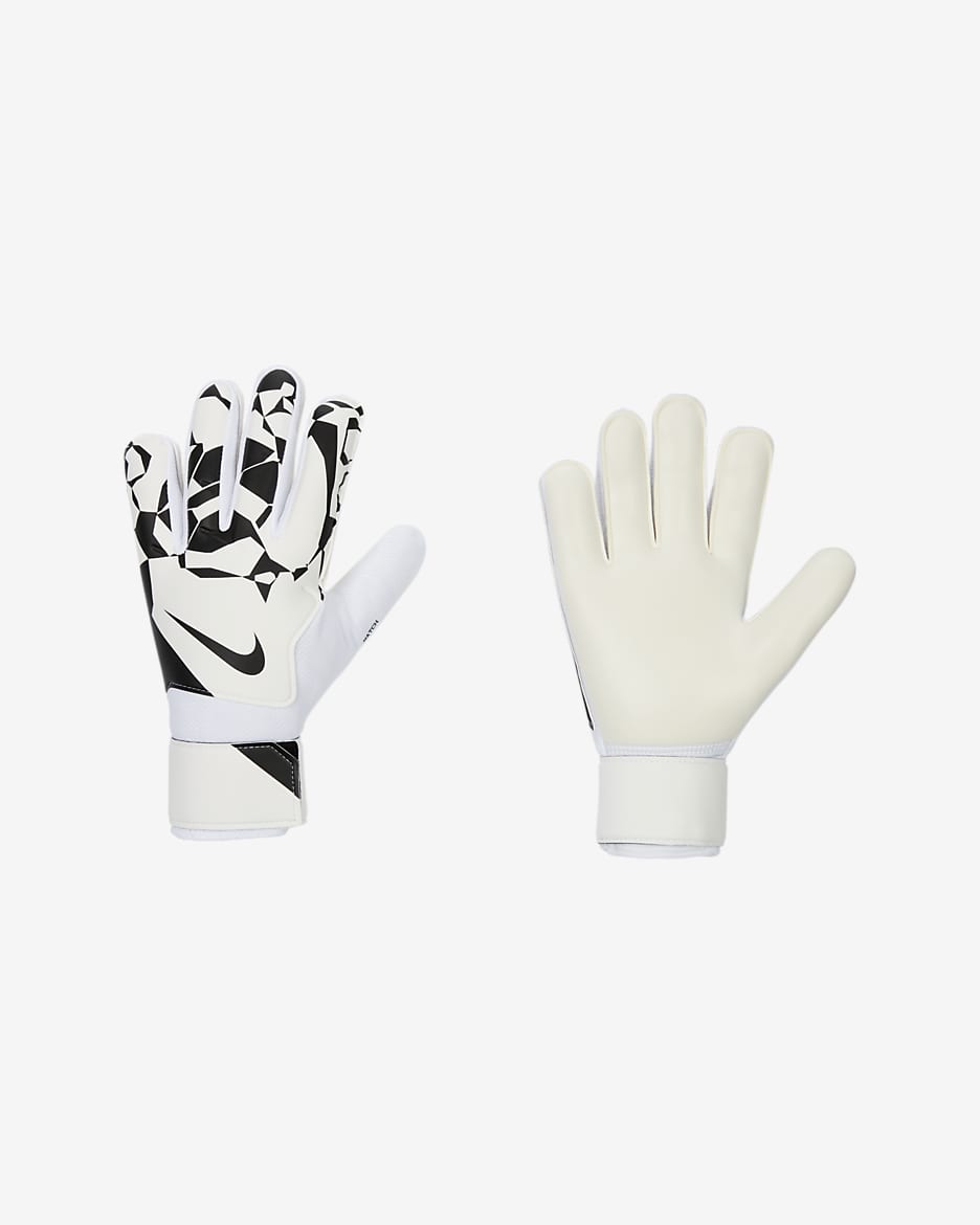 Gants de football pour gardien de but Nike Match - Blanc/Noir/Noir