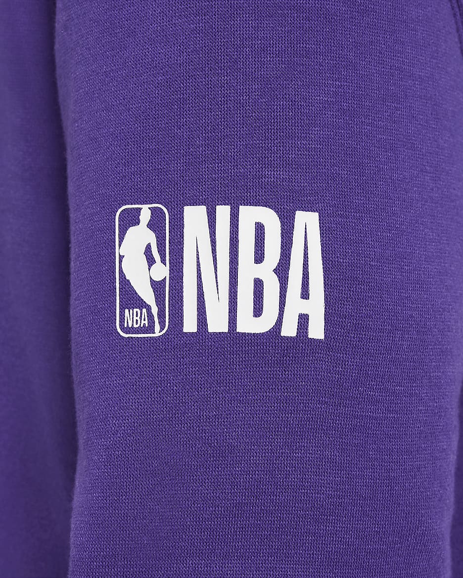 Felpa con cappuccio Los Angeles Lakers Club Fleece Essential Nike NBA – Ragazzo - Court Purple