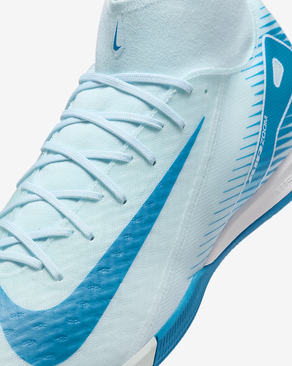 Nike Mercurial Superfly 10 Academy IC High-Top Football Shoes - Glacier Blue/Blue Orbit