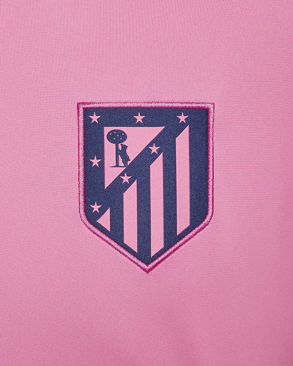 3e survêtement de foot en maille Nike Dri-FIT Atlético Madrid Strike pour homme - Pink Glow/Blue Void/Blue Void