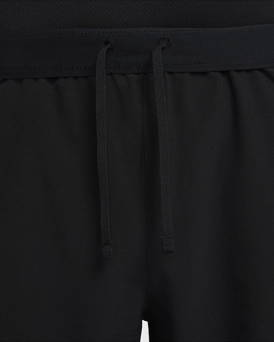 Calções de running forrados com slip de 18 cm Nike Challenger para homem - Preto