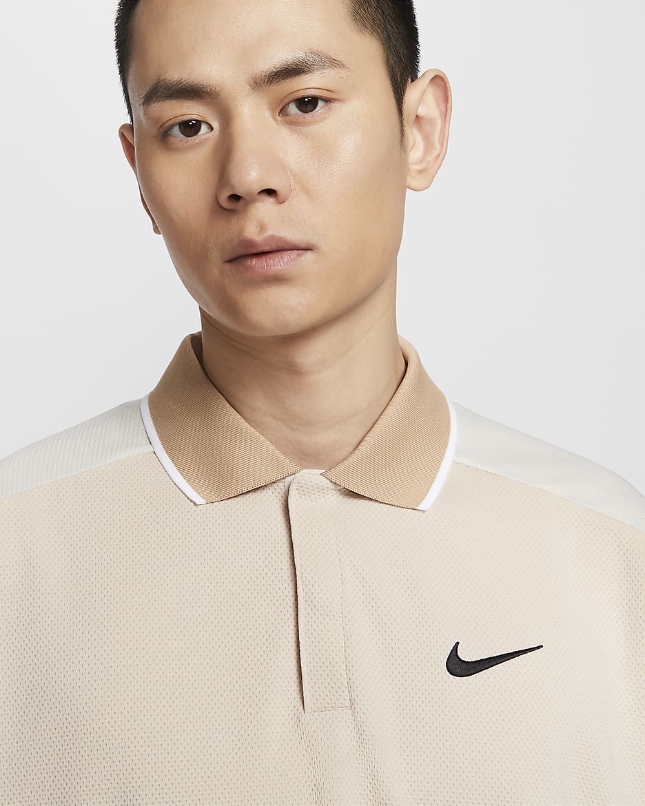 เสื้อโปโลกอล์ฟผู้ชาย Dri-FIT Nike Golf Club - Sanddrift/Light Bone/Hemp/ดำ