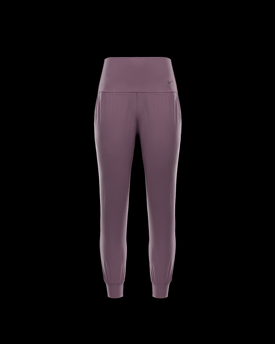 Nike Zenvy Women's Dri-FIT High-Waisted Joggers - Plum Dust/Black