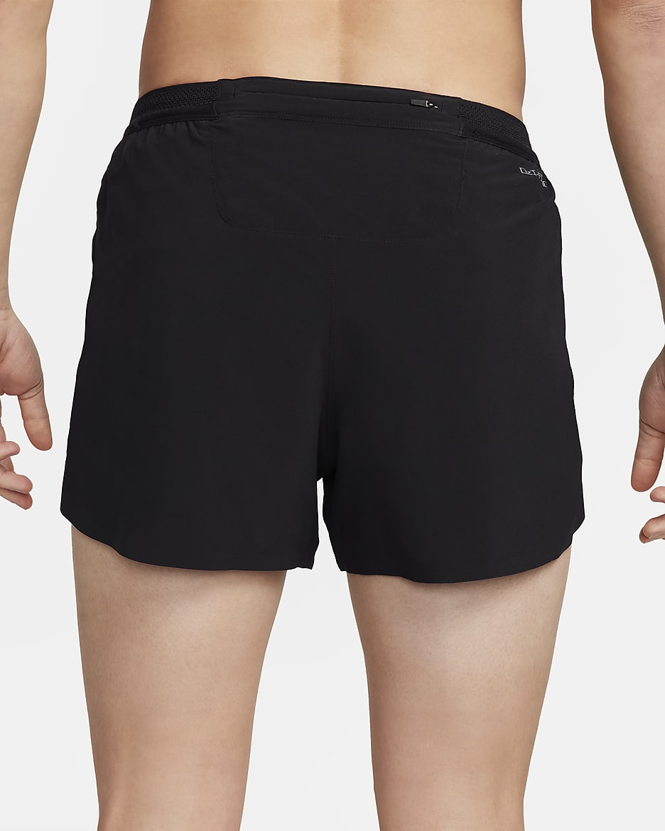 Nike AeroSwift Men's Dri-FIT ADV 4" Brief-Lined Running Shorts - Black/Summit White