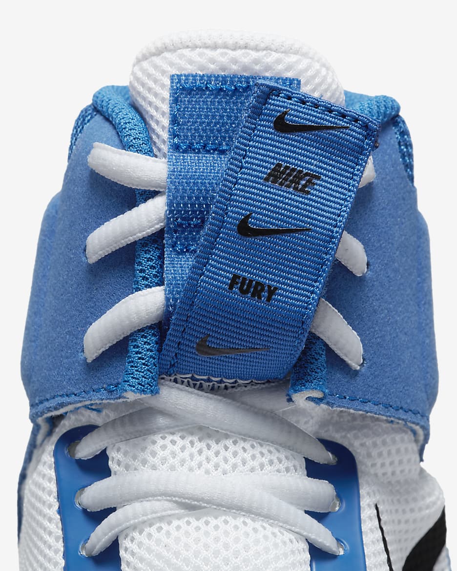 Nike Fury Wrestling Shoes - Team Royal/White/Black