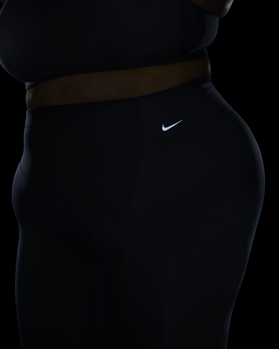 Nike Zenvy Women's Gentle-Support High-Waisted 7/8 Leggings (Plus Size) - Armoury Navy/Black