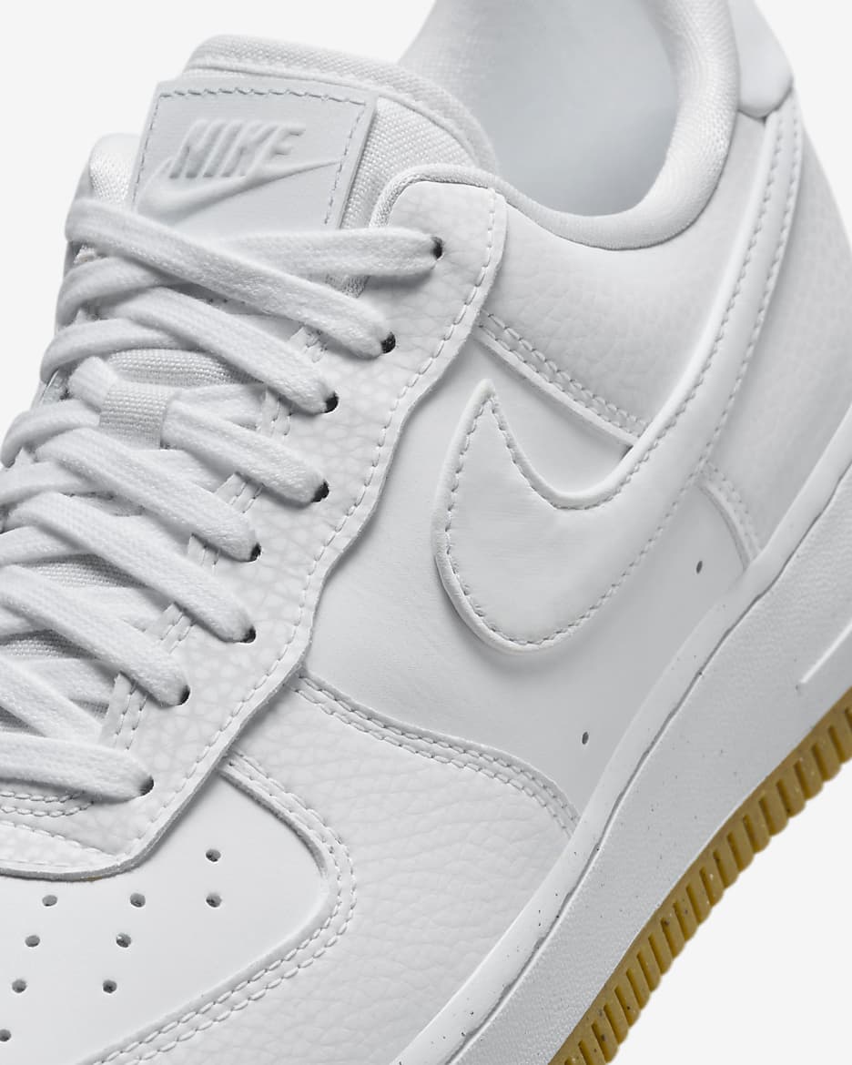 Sapatilhas Nike Air Force 1 '07 Next Nature para mulher - Branco/Castanho Gum claro/Cinzento Football