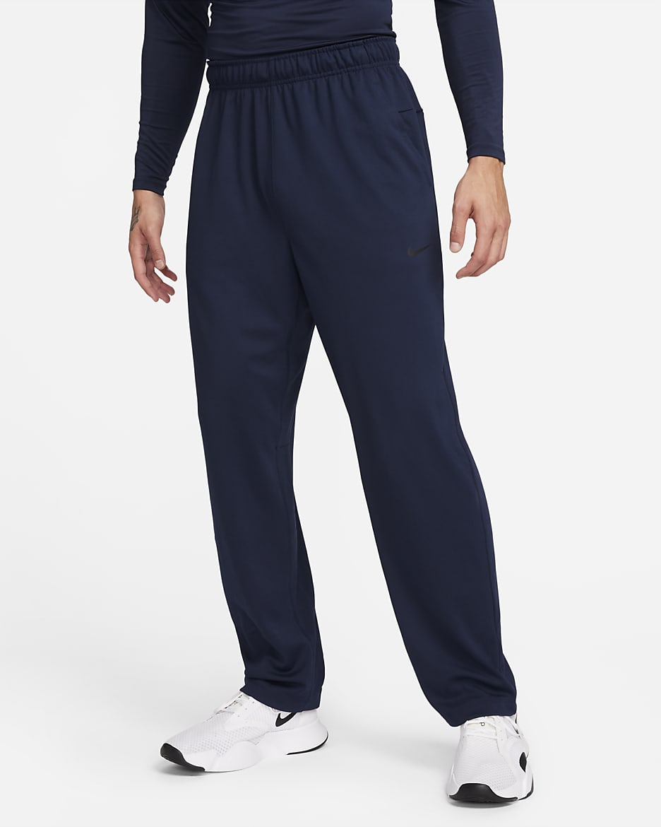 Pants Dri-FIT versátiles con dobladillo abierto para hombre Nike Totality - Obsidiana/Negro