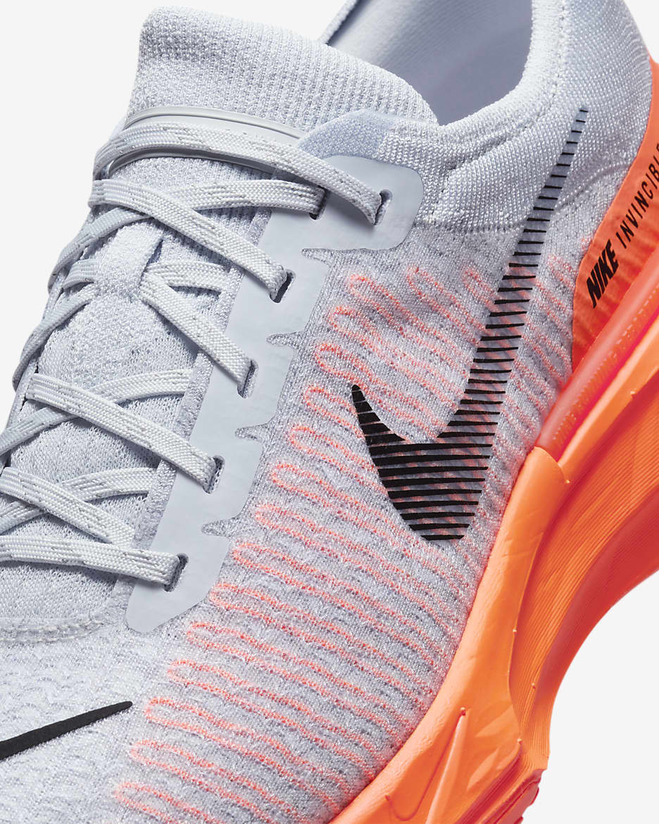 Nike Invincible 3 Men's Road Running Shoes - Pure Platinum/Cool Grey/Hyper Crimson/Black