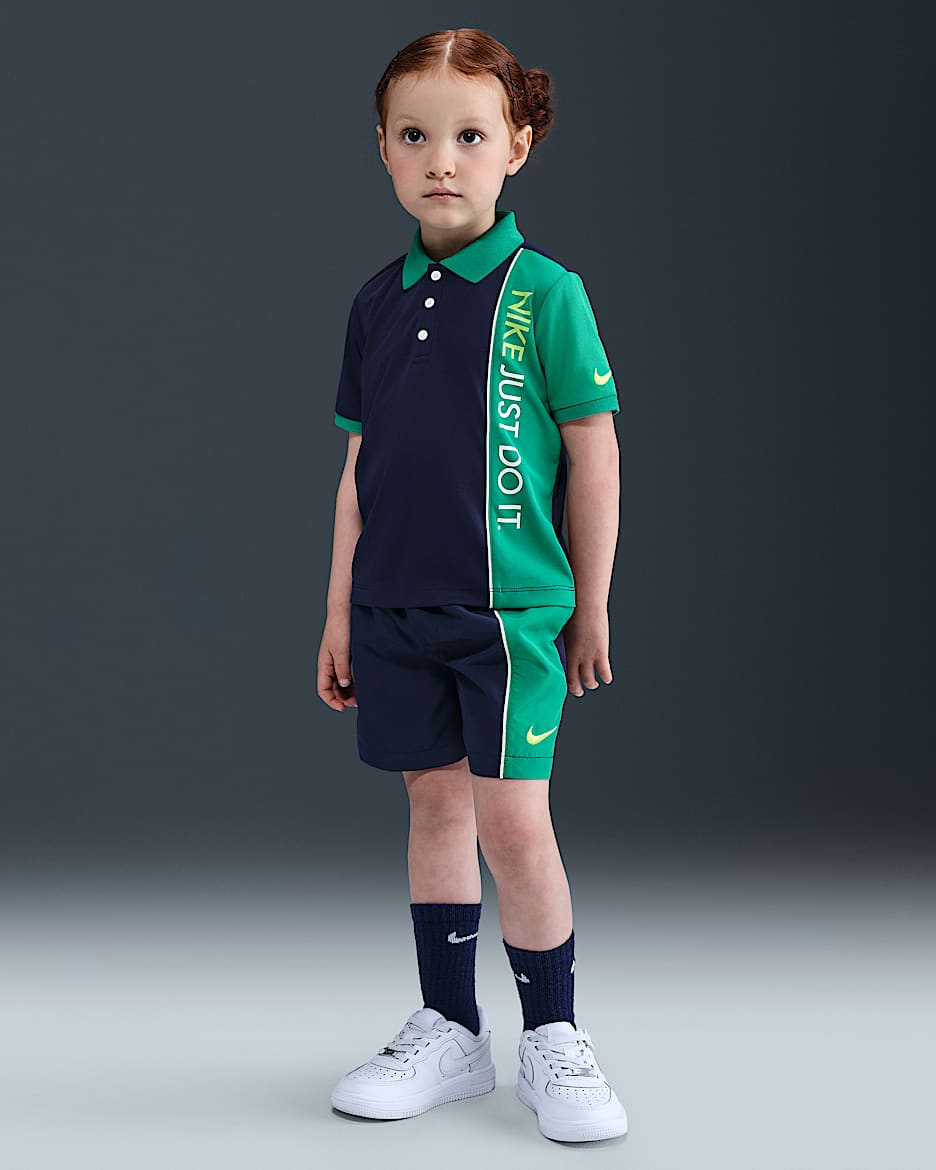 Nike Net Dri-FIT Toddler 2-Piece Shorts Set - Midnight Navy