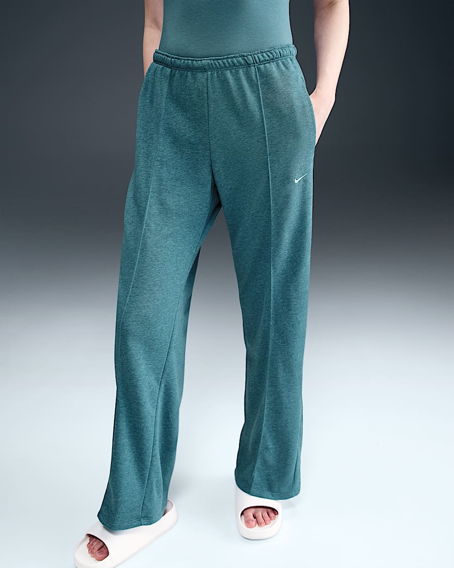 Nike Sportswear Chill Terry Women's Mid-Rise French Terry Open-Hem Sweatpants