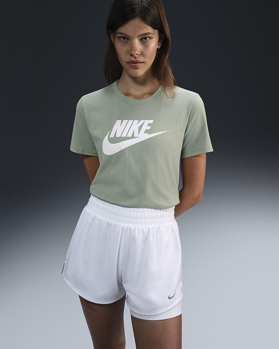 Playera con logotipo para mujer Nike Sportswear Essentials - Horizonte jade