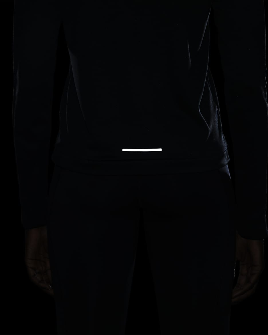 Nike Dri-FIT Pacer-pullover med 1/4 lynlås til kvinder - sort