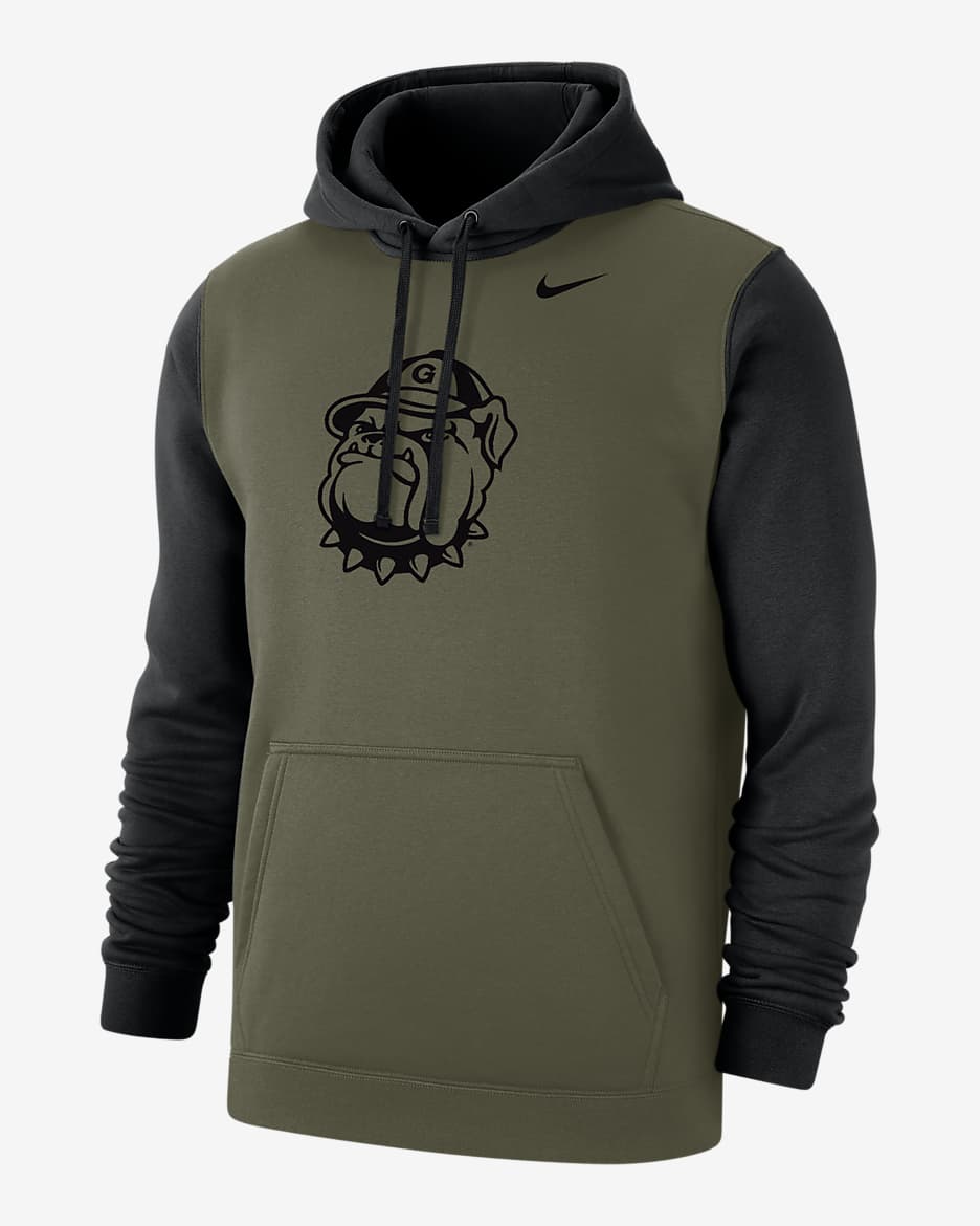 Georgetown Olive Pack Men's Nike College Hoodie - Olive