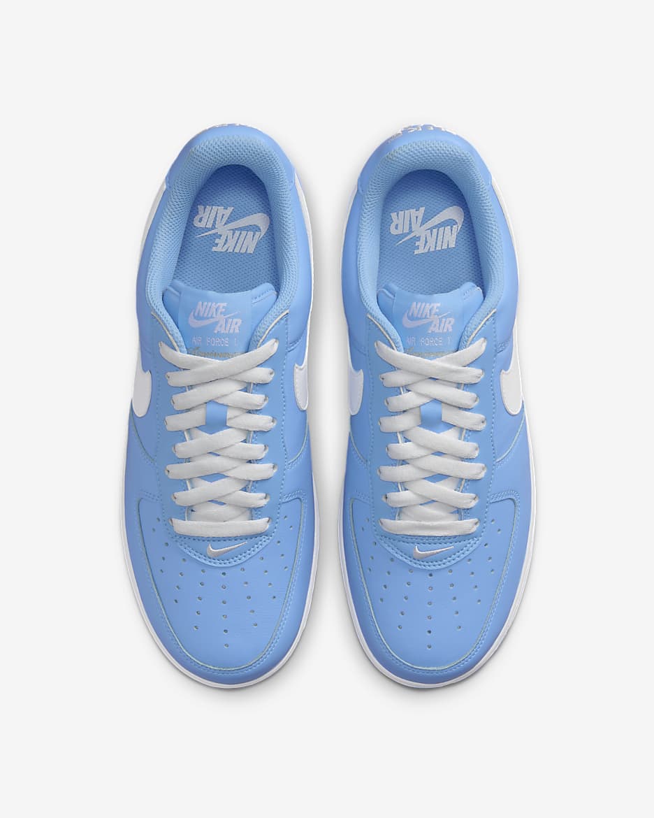 Calzado para hombre Nike Air Force 1 Low Retro - Azul universitario/Oro metalizado/Blanco