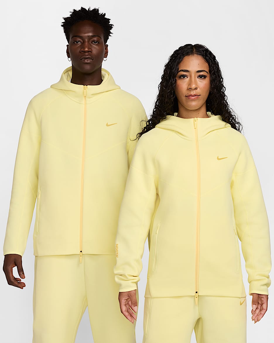 NOCTA Tech Fleece Men's Full-Zip Hoodie - Citron Tint/Vivid Sulphur