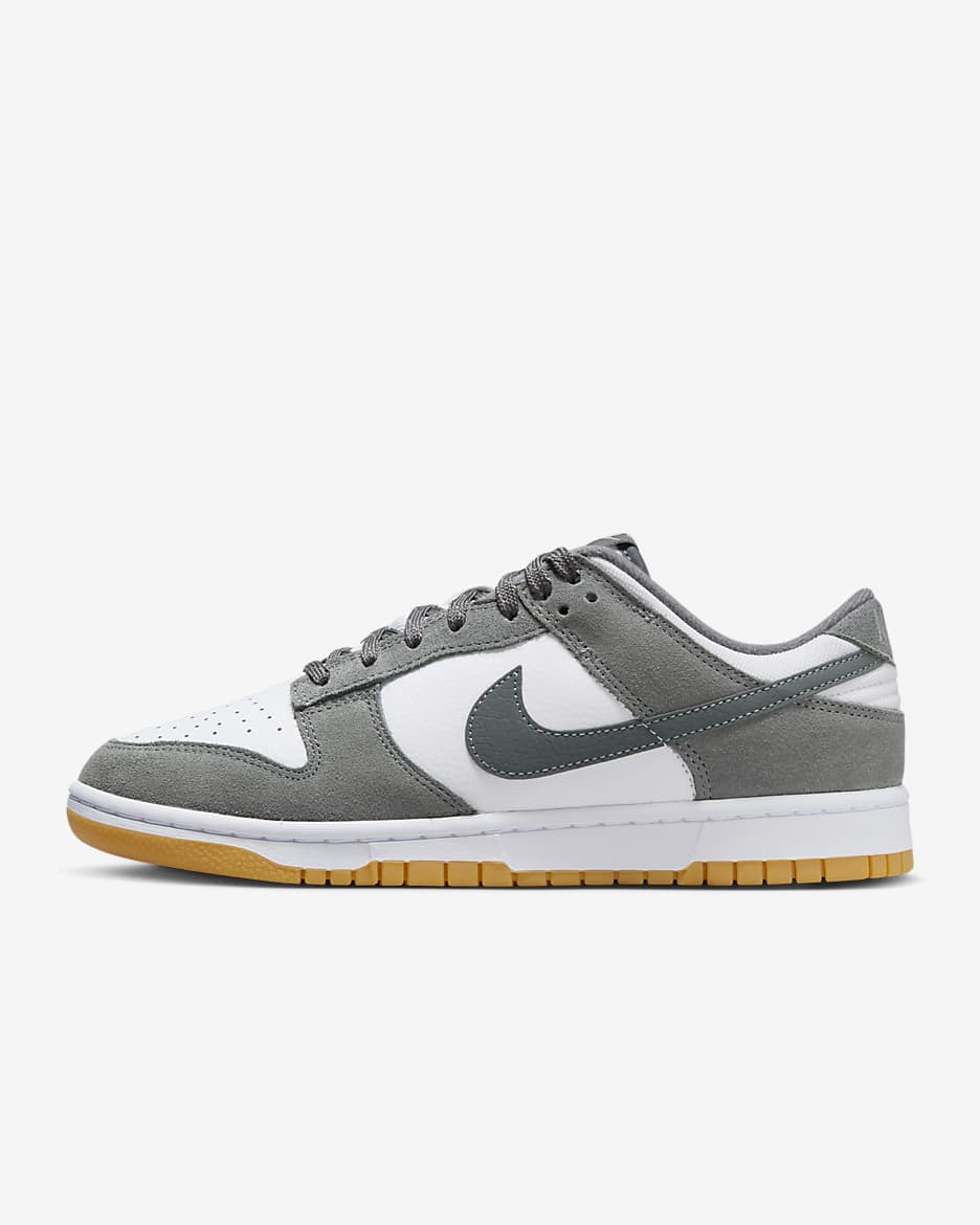 Nike Dunk Low Erkek Ayakkabısı - Beyaz/Light Iron Ore/Gum Light Brown/Smoke Grey