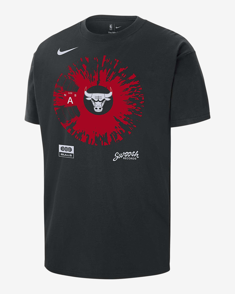 Playera Nike de la NBA para hombre Chicago Bulls Max90 - Negro