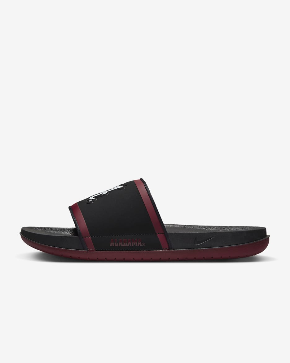 Nike Offcourt (Alabama) Slide - Black/Team Crimson/White