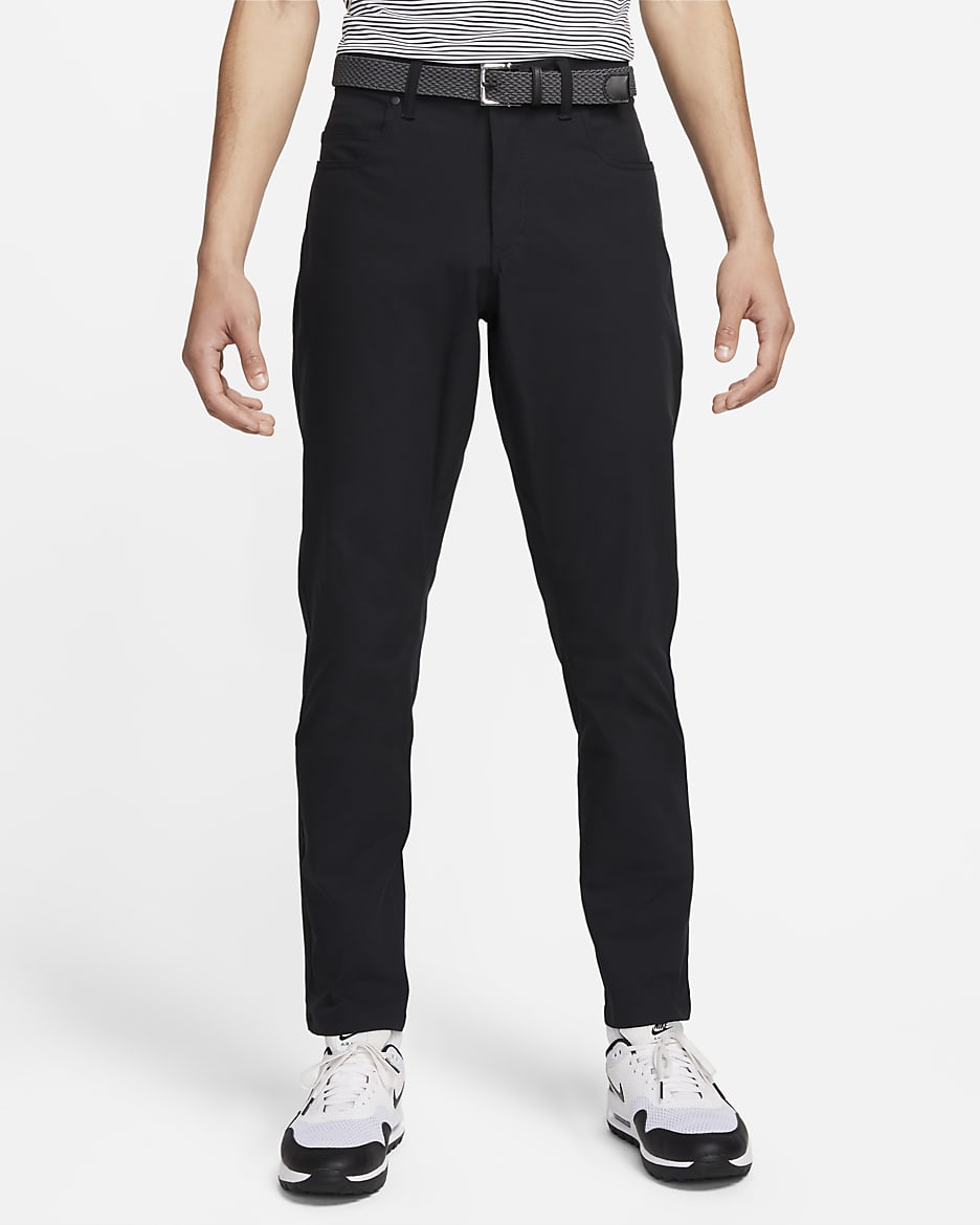 Pantalon de golf slim 5 poches Nike Tour pour homme - Noir/Noir