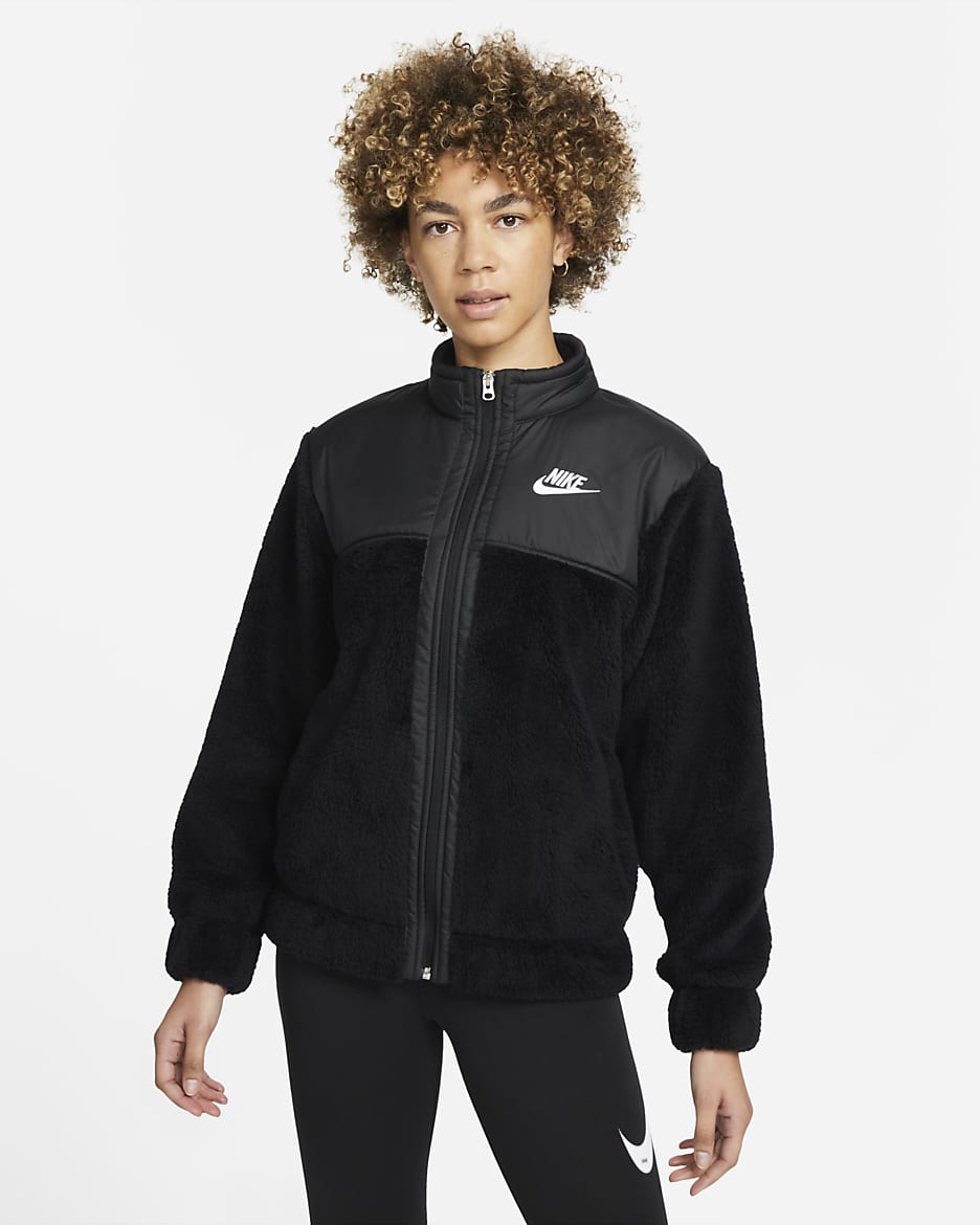 Chamarra acolchada para mujer Nike Sportswear - Negro/Blanco