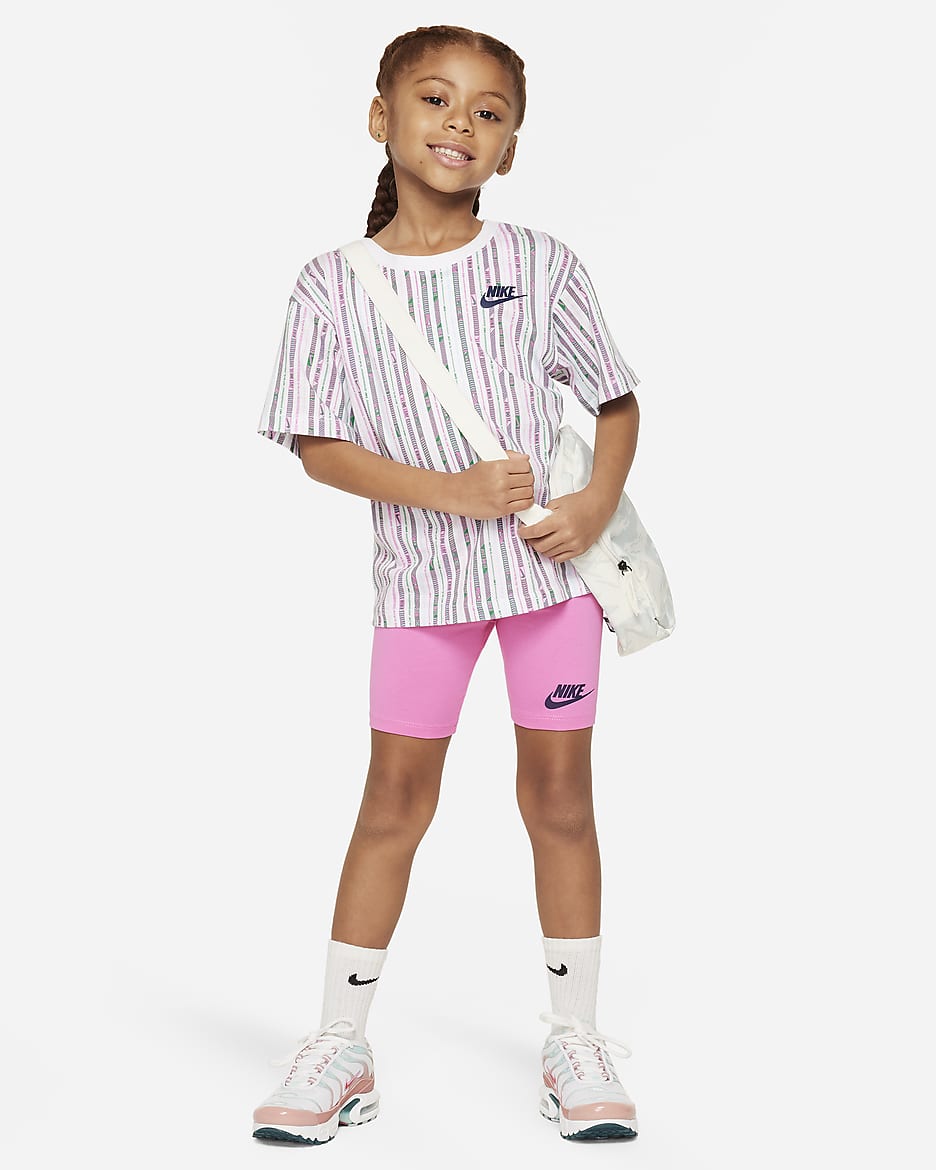 Nike Happy Camper Little Kids' Bike Shorts Set - Playful Pink