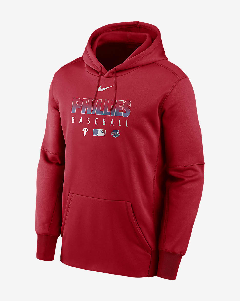 Nike Therma (MLB Philadelphia Phillies) Men's Pullover - Sport Red
